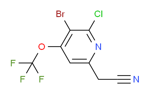 AM189617 | 1804391-20-5 | 3-Bromo-2-chloro-4-(trifluoromethoxy)pyridine-6-acetonitrile