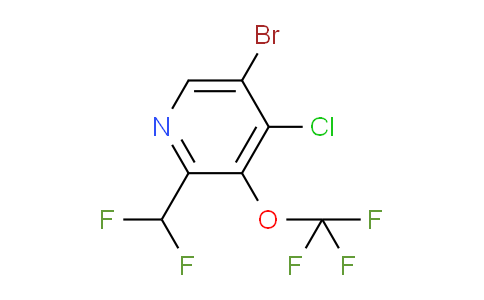 5-Bromo-4-chloro-2-(difluoromethyl)-3-(trifluoromethoxy)pyridine