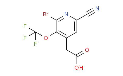 2-Bromo-6-cyano-3-(trifluoromethoxy)pyridine-4-acetic acid