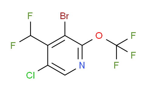 3-Bromo-5-chloro-4-(difluoromethyl)-2-(trifluoromethoxy)pyridine