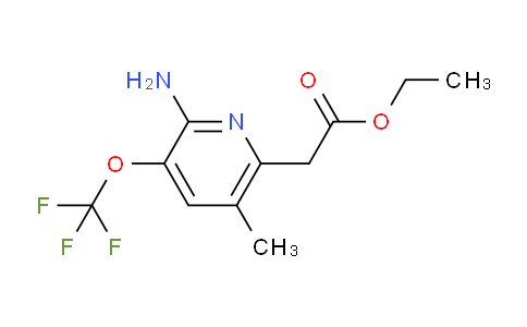 Ethyl 2-amino-5-methyl-3-(trifluoromethoxy)pyridine-6-acetate