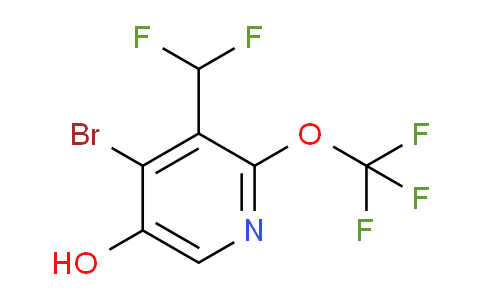 AM189683 | 1804444-54-9 | 4-Bromo-3-(difluoromethyl)-5-hydroxy-2-(trifluoromethoxy)pyridine