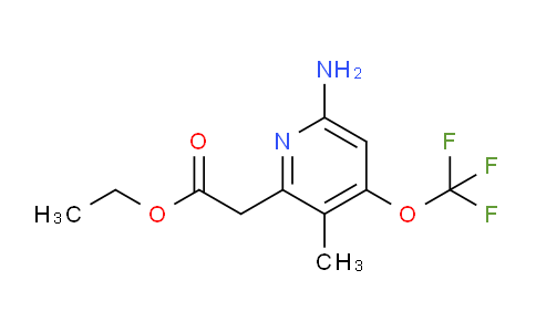 Ethyl 6-amino-3-methyl-4-(trifluoromethoxy)pyridine-2-acetate