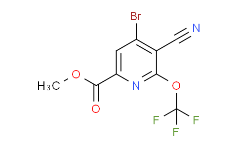 AM189707 | 1806105-16-7 | Methyl 4-bromo-3-cyano-2-(trifluoromethoxy)pyridine-6-carboxylate