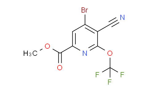 Methyl 4-bromo-3-cyano-2-(trifluoromethoxy)pyridine-6-carboxylate