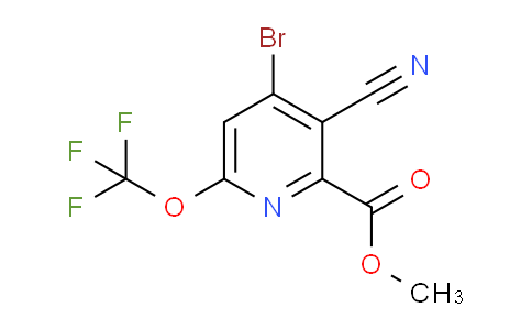 Methyl 4-bromo-3-cyano-6-(trifluoromethoxy)pyridine-2-carboxylate