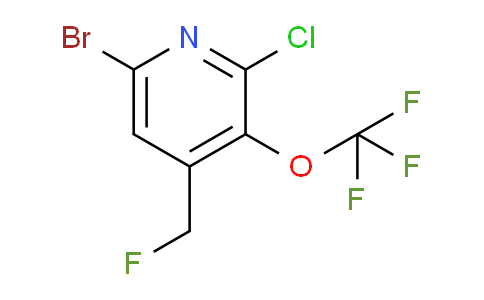 6-Bromo-2-chloro-4-(fluoromethyl)-3-(trifluoromethoxy)pyridine
