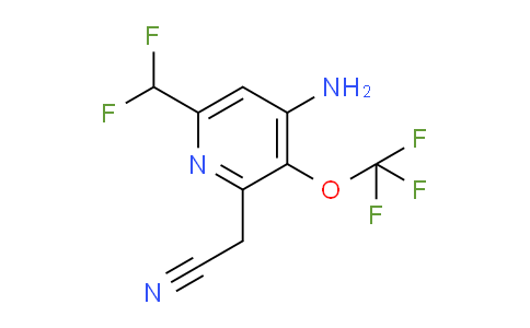 4-Amino-6-(difluoromethyl)-3-(trifluoromethoxy)pyridine-2-acetonitrile