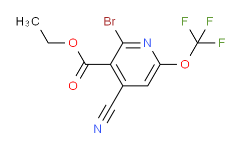Ethyl 2-bromo-4-cyano-6-(trifluoromethoxy)pyridine-3-carboxylate