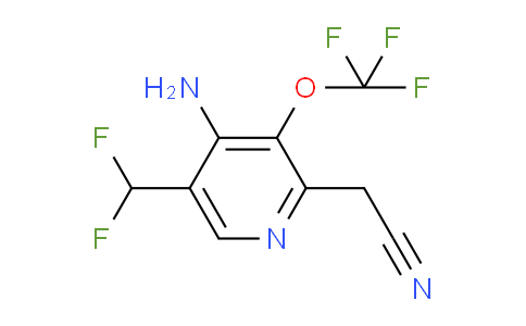 4-Amino-5-(difluoromethyl)-3-(trifluoromethoxy)pyridine-2-acetonitrile