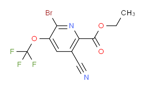 Ethyl 2-bromo-5-cyano-3-(trifluoromethoxy)pyridine-6-carboxylate