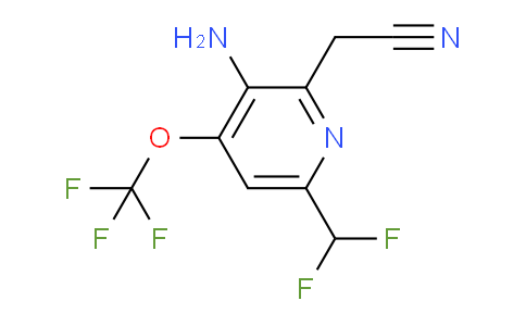 3-Amino-6-(difluoromethyl)-4-(trifluoromethoxy)pyridine-2-acetonitrile