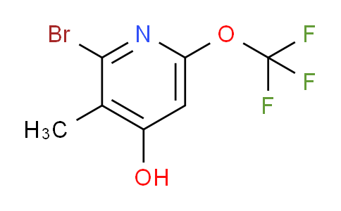 2-Bromo-4-hydroxy-3-methyl-6-(trifluoromethoxy)pyridine