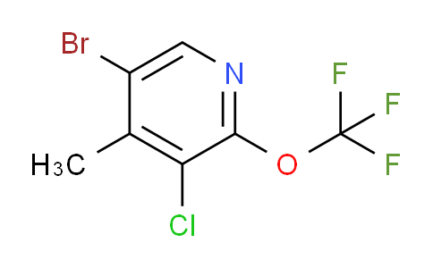 5-Bromo-3-chloro-4-methyl-2-(trifluoromethoxy)pyridine