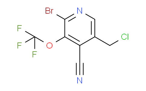 2-Bromo-5-(chloromethyl)-4-cyano-3-(trifluoromethoxy)pyridine