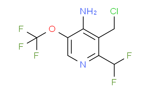 4-Amino-3-(chloromethyl)-2-(difluoromethyl)-5-(trifluoromethoxy)pyridine