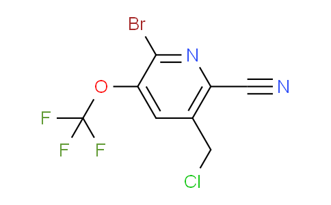 2-Bromo-5-(chloromethyl)-6-cyano-3-(trifluoromethoxy)pyridine