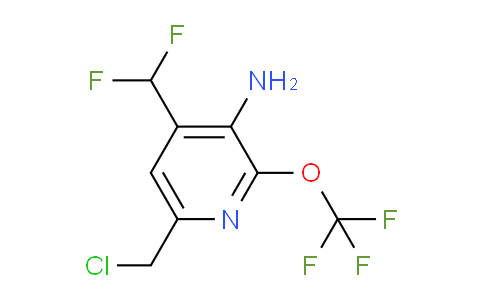 3-Amino-6-(chloromethyl)-4-(difluoromethyl)-2-(trifluoromethoxy)pyridine