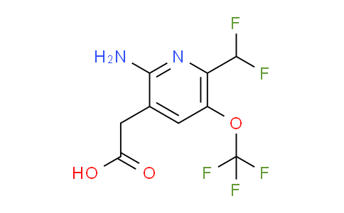 2-Amino-6-(difluoromethyl)-5-(trifluoromethoxy)pyridine-3-acetic acid