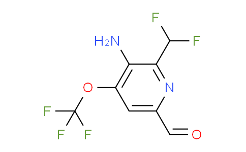 AM190043 | 1804379-37-0 | 3-Amino-2-(difluoromethyl)-4-(trifluoromethoxy)pyridine-6-carboxaldehyde