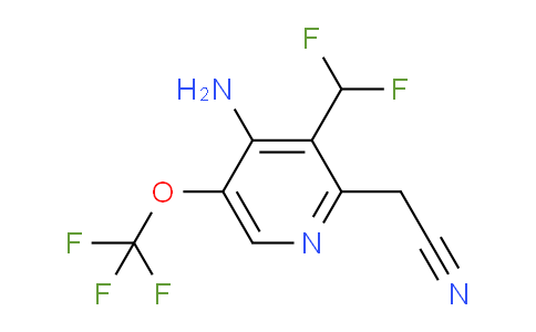 AM190072 | 1803658-25-4 | 4-Amino-3-(difluoromethyl)-5-(trifluoromethoxy)pyridine-2-acetonitrile