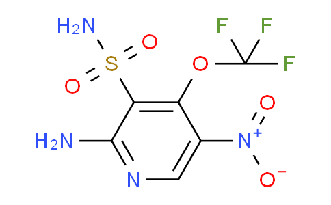 2-Amino-5-nitro-4-(trifluoromethoxy)pyridine-3-sulfonamide