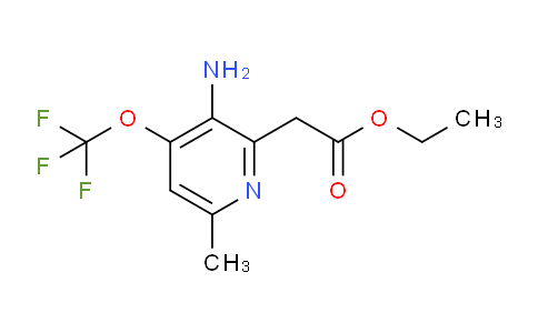 Ethyl 3-amino-6-methyl-4-(trifluoromethoxy)pyridine-2-acetate