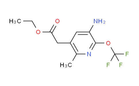 Ethyl 3-amino-6-methyl-2-(trifluoromethoxy)pyridine-5-acetate