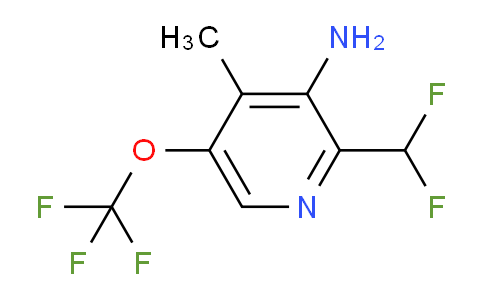 3-Amino-2-(difluoromethyl)-4-methyl-5-(trifluoromethoxy)pyridine