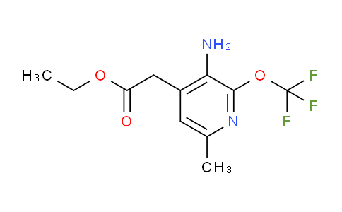 Ethyl 3-amino-6-methyl-2-(trifluoromethoxy)pyridine-4-acetate