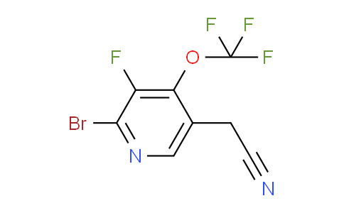 2-Bromo-3-fluoro-4-(trifluoromethoxy)pyridine-5-acetonitrile