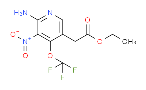 Ethyl 2-amino-3-nitro-4-(trifluoromethoxy)pyridine-5-acetate