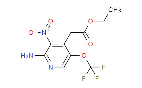 Ethyl 2-amino-3-nitro-5-(trifluoromethoxy)pyridine-4-acetate