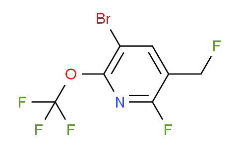 AM190176 | 1804599-51-6 | 5-Bromo-2-fluoro-3-(fluoromethyl)-6-(trifluoromethoxy)pyridine