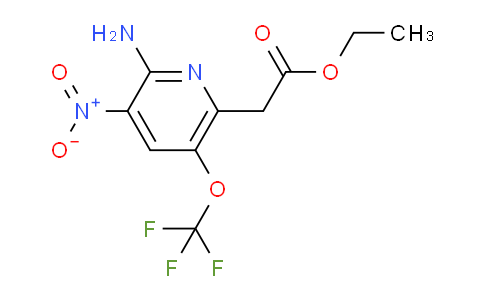 Ethyl 2-amino-3-nitro-5-(trifluoromethoxy)pyridine-6-acetate