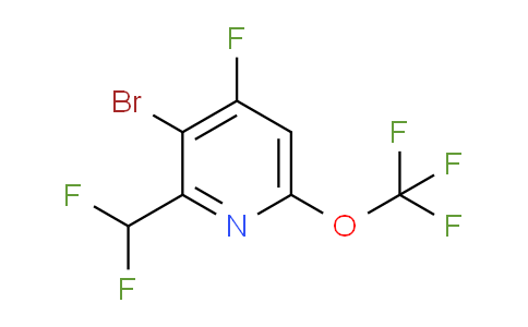 3-Bromo-2-(difluoromethyl)-4-fluoro-6-(trifluoromethoxy)pyridine