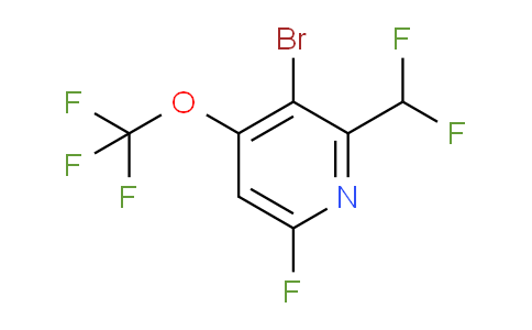 3-Bromo-2-(difluoromethyl)-6-fluoro-4-(trifluoromethoxy)pyridine