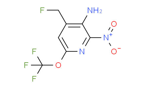 3-Amino-4-(fluoromethyl)-2-nitro-6-(trifluoromethoxy)pyridine