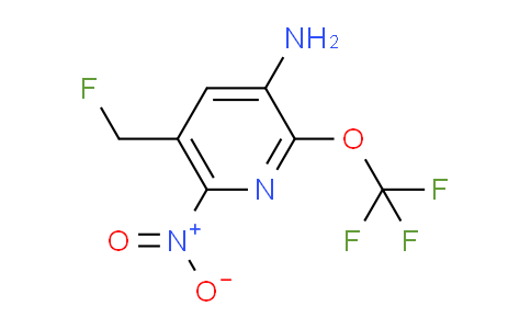 3-Amino-5-(fluoromethyl)-6-nitro-2-(trifluoromethoxy)pyridine