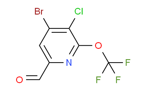 4-Bromo-3-chloro-2-(trifluoromethoxy)pyridine-6-carboxaldehyde