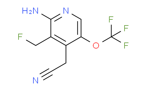 2-Amino-3-(fluoromethyl)-5-(trifluoromethoxy)pyridine-4-acetonitrile