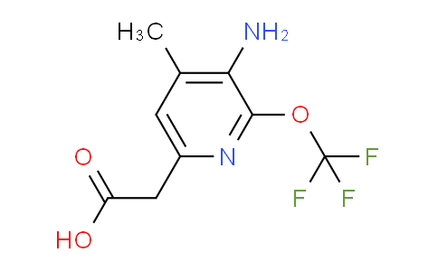 3-Amino-4-methyl-2-(trifluoromethoxy)pyridine-6-acetic acid