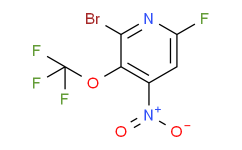 2-Bromo-6-fluoro-4-nitro-3-(trifluoromethoxy)pyridine