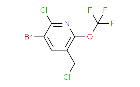 3-Bromo-2-chloro-5-(chloromethyl)-6-(trifluoromethoxy)pyridine