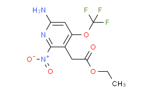 Ethyl 6-amino-2-nitro-4-(trifluoromethoxy)pyridine-3-acetate