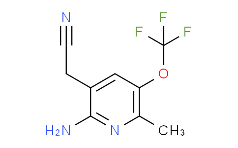 2-Amino-6-methyl-5-(trifluoromethoxy)pyridine-3-acetonitrile