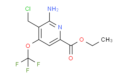 Ethyl 2-amino-3-(chloromethyl)-4-(trifluoromethoxy)pyridine-6-carboxylate