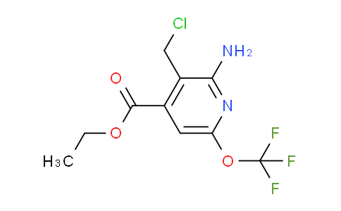 Ethyl 2-amino-3-(chloromethyl)-6-(trifluoromethoxy)pyridine-4-carboxylate