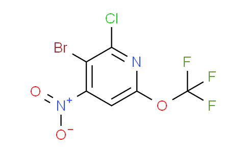3-Bromo-2-chloro-4-nitro-6-(trifluoromethoxy)pyridine