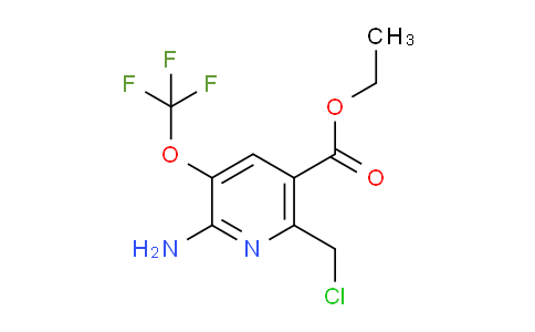 Ethyl 2-amino-6-(chloromethyl)-3-(trifluoromethoxy)pyridine-5-carboxylate